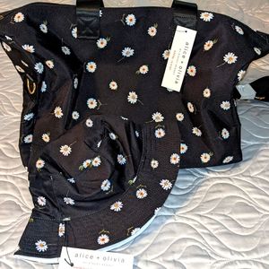 Alice and Olivia Duffle Bag and matching hat
